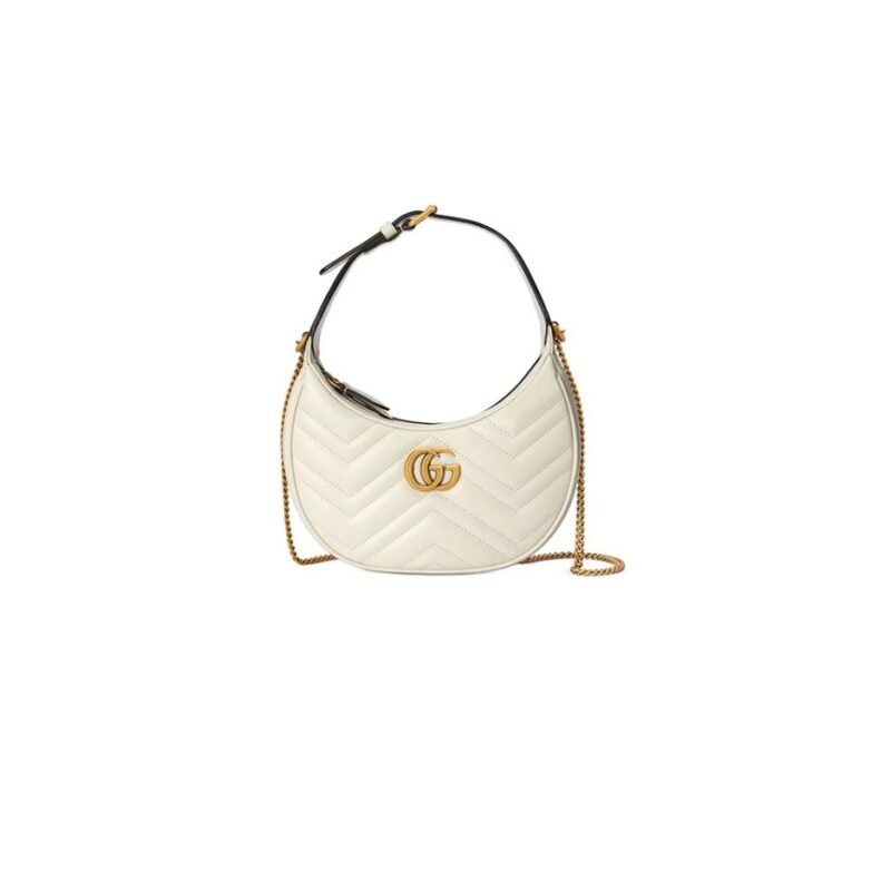 GG Marmont half-moon-shaped mini bag