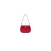 Small Prada Cleo brushed leather shoulder bag with flap