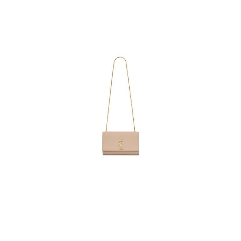 KATE MEDIUM CHAIN BAG IN GRAIN DE POUDRE EMBOSSED LEATHER