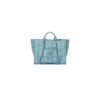 CHANEL Woven Straw Raffia Striped Medium Deauville Tote