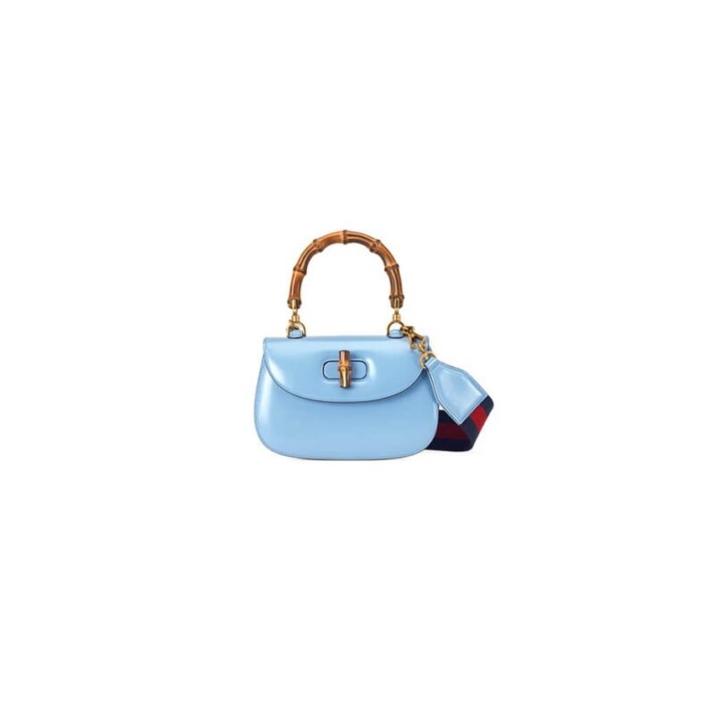GUCCI BAMBOO 1947 JUMBO GG SMALL TOP HANDLE BAG