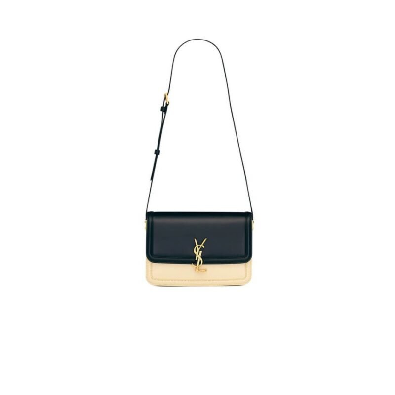 SOLFERINO MEDIUM SATCHEL IN BOX SAINT LAURENT LEATHER